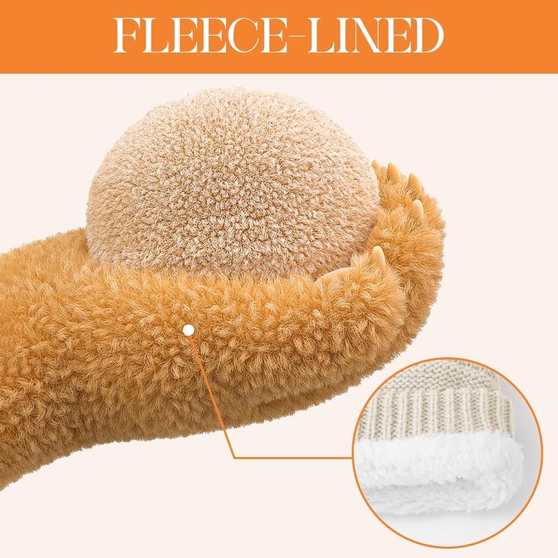 Durio Womens Knit Beanie Winter Thick Solid Fleece Lined Beanie Hats for Women Men Unisex Warm Skiing Beanies - Image 3
